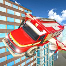 FLYING FIRE TRUCK DRIVING SIM