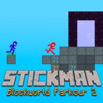 Stickman Blockworld Parkour 2